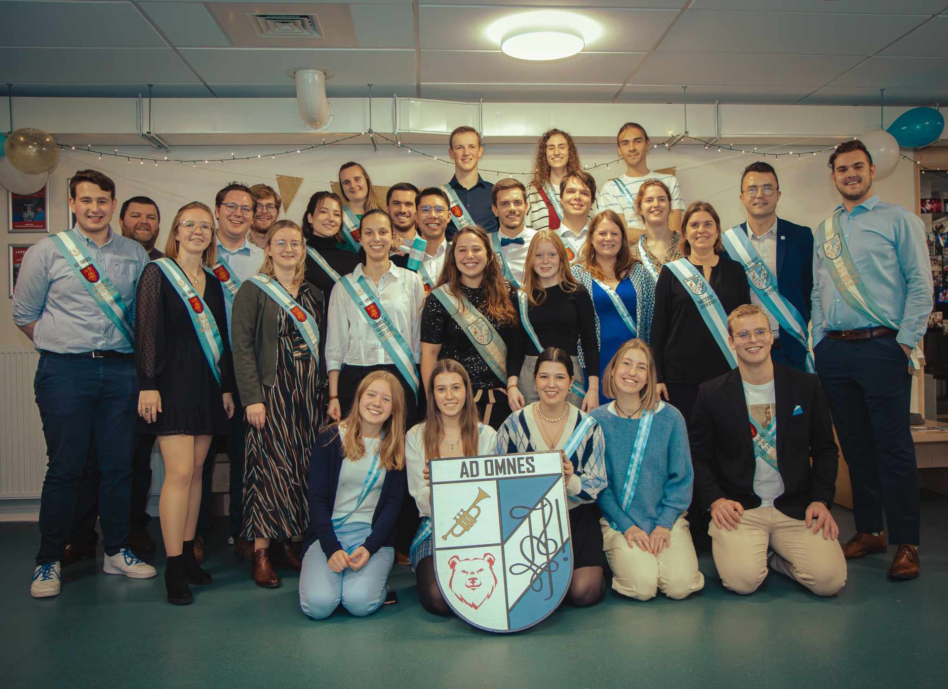 Studentenfanfare Ad Omnes Brugge – groepsfoto